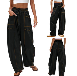 Wide Leg Barrel Lounge Pants