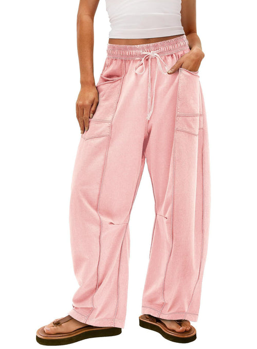 Wide Leg Barrel Lounge Pants