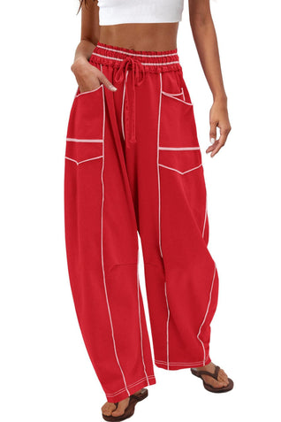 Wide Leg Barrel Lounge Pants