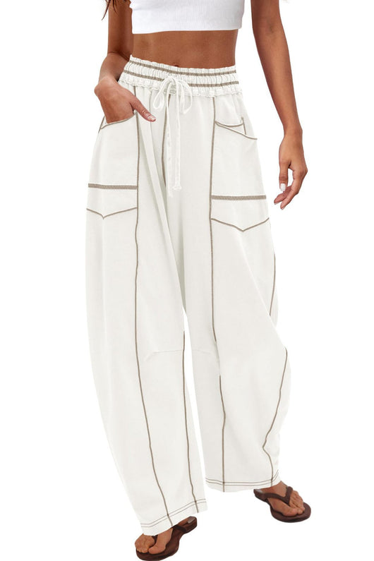 Wide Leg Barrel Lounge Pants
