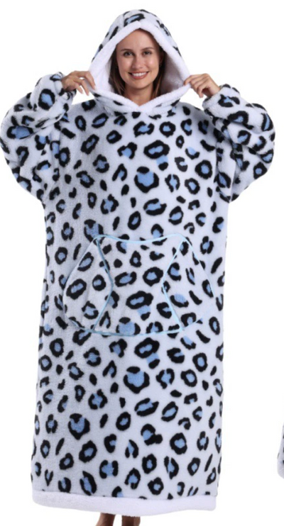 Blue Leopard Print