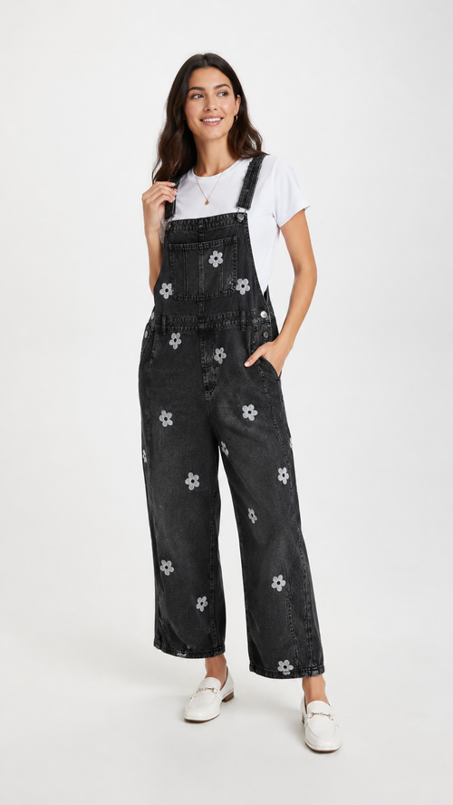 Camellía Floral Overalls