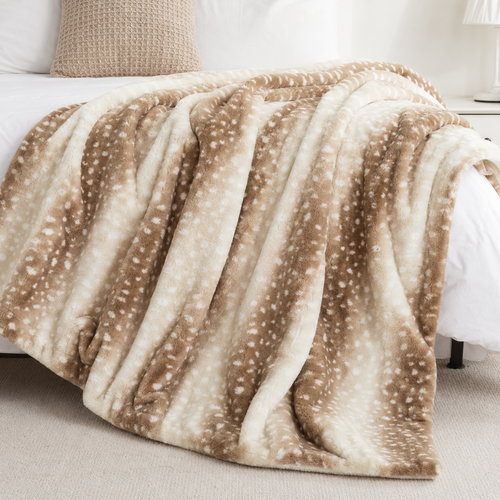 Élise Faux Fur Throw